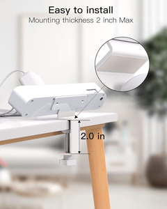 Regleta de alimentación de abrazadera de escritorio con lista ETL más vendida con puerto de 2PD 65W y 2 puertos de 65W con varias formas de montaje disponibles, puerto de <span class=keywords><strong>USB</strong></span>-C PD 65W - Product Image 3