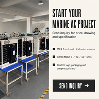 Climatiseur marin autonome en gros pour bateau et yacht 36000 BTU avec moteur AC et réfrigérant R410a 220V 50Hz OEM ODM