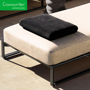 Hotel Vrije Tijd Buiten Zonnebank Chaise Lounge Ligstoel Modern Tuinmeubilair Aluminium Ligstoel Nieuwste Metalen Loungre - Product Image 5