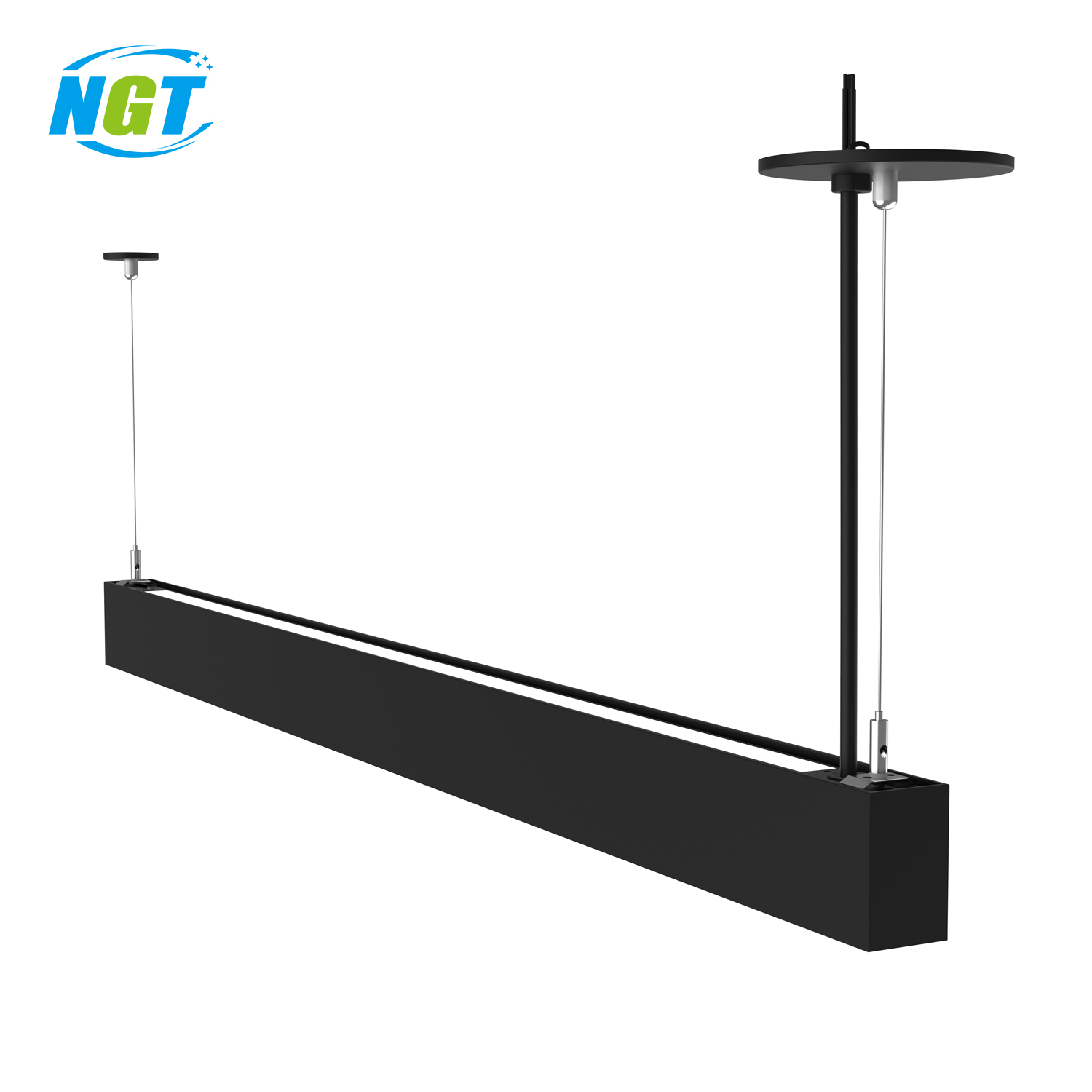 NGT Strip Linear Hanging Lights 4FT 8FT 15W - 100W 3CCT Batten Fixture Pendant Lamp Architectural Tube Led Ceiling Shop Light