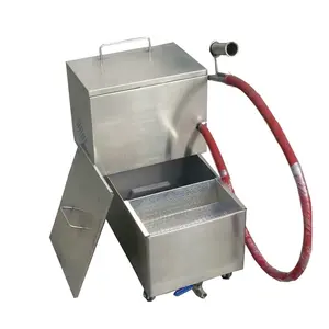 Portable oil filter cart for fryer