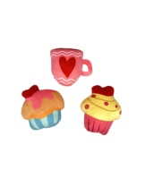 Jouets pour chiens personnalisables pour la Saint-Valentin : jouets en peluche couineurs à mâcher, fleurs en bonbons balistiques pour chiens