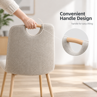 Chaise de salle à manger en tissu nordique pour projets B2B, hôtels, auberges, restaurants – Commande en gros, siège moderne et confortable, OEM