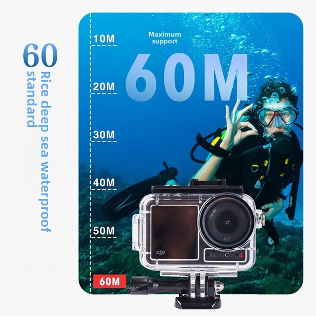 For DJI Osmo Action 5PRO/4/3 Sports Camera Diving Protective Case Waterproof Case for Outdoor Adventures