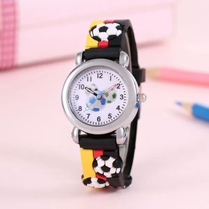 Fashion 3D Cartoon Black Football Children's Watch Student Child Birthday Gift Watches for Kids Watch <b>Clock</b> - Product Image 6
