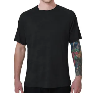 2024 New Arrival Wholesale Custom Printing Logo Men Plain Polyester Spandex Workout Sport Tshirt Fitness Casual T Shirt For Men