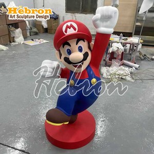 Figura de Anime Personalizada, Estatua de Resina y Fibra de Vidrio, Escultura de <span class=keywords><strong>Mario</strong></span> <span class=keywords><strong>Bros</strong></span>, Personaje de Videojuego Hecho a Mano y Pintado a Mano, Navidad - Product Image 2