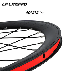 <span class=keywords><strong>Roues</strong></span> de vélo LP Litepro AERO UltraLight Double Jante 40MM pour <span class=keywords><strong>BMX</strong></span> Folding Bike 20 Inch Wheel Set 406 451 Disc Brake Wheelset - Product Image 4