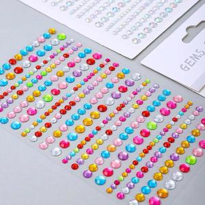 Musique Festival Fête Visage Bijoux Décoration Strass Cristal Enfants Jouets DIY Diamant Stickers Maquillage des yeux Ongles auto-adhésifs - Product Image 4