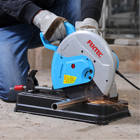 Scie à découper FIXTEC 355 mm (14 po) 2400 W 220 V 4000 tr/min pour métaux, idéale pour la découpe de tuyaux en acier et la fabrication d'acier de construction en atelier