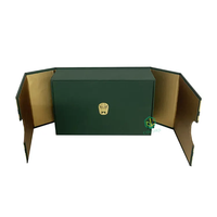 Boîtes à aimants triangulaires de luxe personnalisées emballage en papier de carton boîte de rangement de cadeau de vernis à ongles cosmétique pliante à plat avec poignée