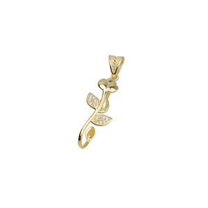Pendentif feuille baroque en argent S925 à faire soi-même, tendance, nouveau 1402 - Perle extraterrestre féminine, support vide, composants de bijoux - Product Image 5
