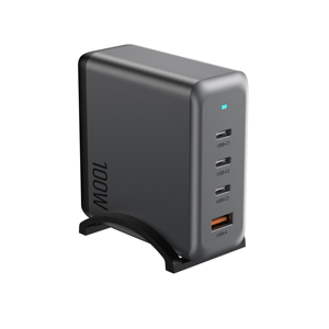 Good-She 100W PD3.0 3C1A GaN Chargeur Station de charge intelligente Téléphone chargeur de bureau pour iPad <span class=keywords><strong>AirPods</strong></span> iPhone Samsung - Product Image 3