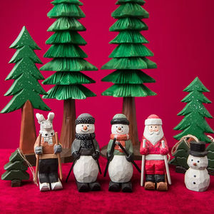 2025 nuevo tallado de madera decorativo para Navidad DIY decoración de pared estilo de arte popular modelo de grabado de <span class=keywords><strong>pino</strong></span> caja de patrón para <span class=keywords><strong>el</strong></span> hogar y la Oficina - Product Image 6