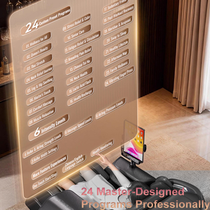 Silla de Masaje Eléctrica Shiatsu 4D de Lujo Moderna, Gravedad Cero, Cuerpo Completo, Cuero, Manipulato - Product Image 4