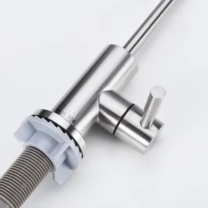 Precio barato Grifo de agua de cocina de acero inoxidable Grifo de agua fría de una sola manija - Product Image 4