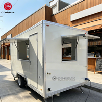 Remorque alimentaire mobile personnalisée Cogsun, chariot de rue, kiosque, foodtruck