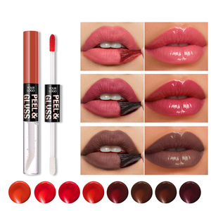 Teinture à lèvres hydratante peel-off longue tenue effet pailleté, fabrication OEM MLM, marque privée pour maquillage de fête, gloss et crayon à lèvres - Product Image 2