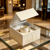 Boîte cadeau de luxe personnalisée pour tasse, fermeture magnétique, emballage en carton rigide, logo en feuille d'or, insert en EVA, boîte de présentation pour tasse