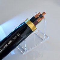 Cable de Alimentación Portátil con Revestimiento de Goma YC IP54, Conductor de Cobre Flexible, Sección Transversal de 1.0-400 mm, para Grúas Torre y Sitios de Minería