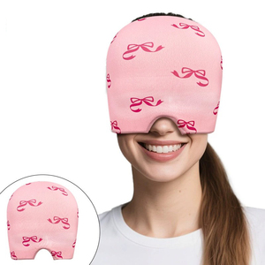 Compresse de glace réutilisable anti-migraine et anti-tension <span class=keywords><strong>pour</strong></span> les maux de tête, bonnet de soulagement de la migraine sans odeur, bonnet rafraîchissant <span class=keywords><strong>pour</strong></span> hommes et femmes - Product Image 5