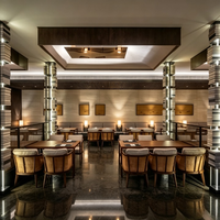 Ensemble de mobilier moderne pour hôtels et restaurants, table à manger solide, chaise rembourrée, banquette, mobilier FF&E pour le marché nord-américain