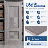 Panneau de porte en mélamine MDF 3,7 mm, surface de porte intérieure pré-finitionnée sans peinture, densité moyenne