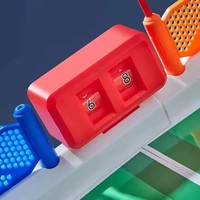 Mini Jeu de Football de Table Sportif, Jeu de Baby-Foot en Plastique pour Deux Joueurs, Jouets de Football d'Intérieur