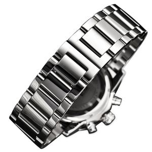 BEBYAR 5102 Montre-bracelet sport en acier quartz de luxe pour homme, montre de mode haut de gamme avec affichage du cadran à aiguilles, montre d'affaires pour homme - Product Image 3