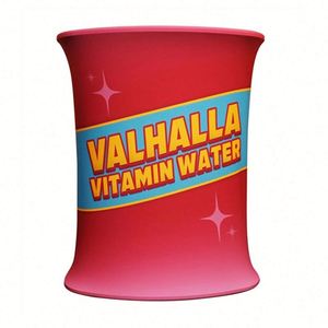 Stand d'exposition portable, comptoir pliable, stand de salon professionnel, tables rondes en tissu tendu, table pop-up pour événements - Product Image 1