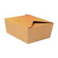 Boîte à emporter en papier kraft écologique jetable pour poulet frit, sushis, aliments en conserve