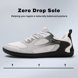 Logotipo personalizado Flexible Soft Wide Fit <span class=keywords><strong>0</strong></span> <span class=keywords><strong>Drop</strong></span> Sole Hombres Mujeres Minimalista Descalzo Cross Trainer Shoes Grounding Earthing Shoes - Product Image 4