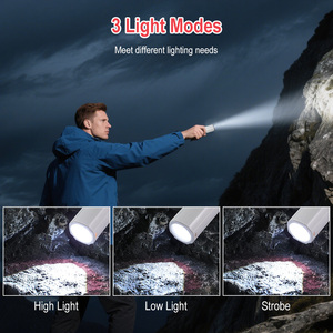 Portable <b>Rechargeable</b> LED <b>Flashlight</b> Waterproof Multi-Functional Long-Range Light Strong Household & Outdoor Safety Product - Product Image 4