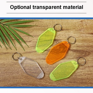 Wholesale Blank Motel Hotel Plastic <b>Key</b> <b>Chain</b> Custom Glitter Fashion Cute Plastic Keychain - Product Image 3