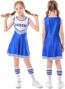 Disfraz de animadora para niñas, vestido de traje de animadora para fiesta de Halloween, regalo de <span class=keywords><strong>cumpleaños</strong></span> de 3 a 10 años - Product Image 4