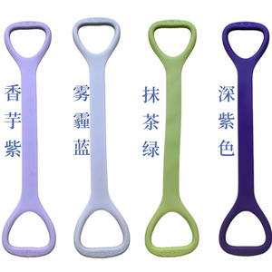 Bande de résistance en silicone en forme de huit, élasticité moyenne, antidérapante, pour entraînement à domicile, yoga, fitness, entraînement du dos, usage adulte - Product Image 1
