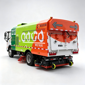 Camion de nettoyage routier intégré 5M3 conforme aux normes nationales, camion de lavage, balayage et aspiration pour l'entretien des routes urbaines - Product Image 1