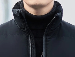 Blousons aviateur pour hommes, doudoune pour hommes, veste d'hiver pour hommes, prix bas, tissu tissé personnalisé pour l'extérieur, manteau d'hiver J0127 - Product Image 3