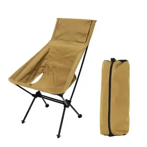 Chaise de lune pliée à double barre légère détachable pour camping pique-nique barbecue jardin pont