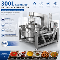 Chaudière mélangeuse à vapeur en acier inoxydable de 300 L pour l'industrie agroalimentaire