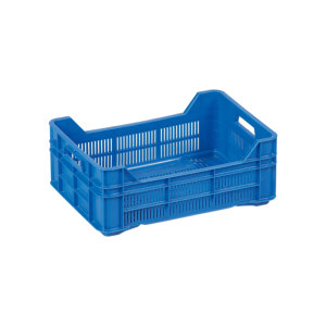 Caja de Plástico Perforada KE 910, HDPE Virgen, Resistente, Apilable, para Almacenamiento Industrial, Uso Agrícola y de Cosecha - Product Image 1