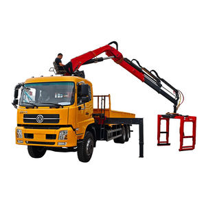 Grue de manutention de briques montée sur camion, à flèche télescopique <span class=keywords><strong>hydraulique</strong></span> de 1,5 tonne, entièrement repliable - Product Image 5