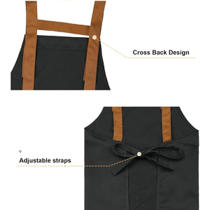 Jeans de moda Delantal de mezclilla largo Jardín Restaurante Café Chef Delantal Unisex Mujeres Hombres - Product Image 2