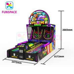Máquina de Juego Arcade de Bolos para 2 Jugadores, Diseño Exclusivo Funspace, con Temática de Zombis - Product Image 3