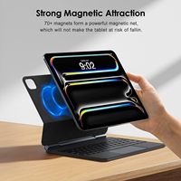 Casing Keyboard untuk iPad Pro 11 4th/3rd/2nd/1stGen desain sambung otomatis tanpa pengisian daya diperlukan, gaya ajaib dengan Trackpad multi-sentuh