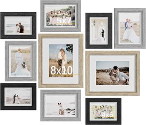 Picture <strong>Frames</strong> Collage Wall Decor <strong>Gallery</strong> Wall <strong>Frame</strong> <strong>Set</strong> for Wall or Tabletop Display - Product Image 2