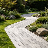 Planches de terrasse en composite co-extrudé WPC pour projets paysagers commerciaux
