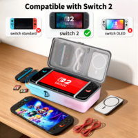 Sac de rangement en PU à prix d'usine pour adaptateur secteur Switch, étui de transport rigide antichoc en EVA pour Nintendo Switch 2, organisateur de voyage