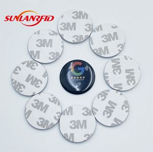 Sunlan biểu tượng tùy chỉnh in 25 mét NFC <span class=keywords><strong>Tag</strong></span> mini không thấm nước <span class=keywords><strong>Epoxy</strong></span> <span class=keywords><strong>RFID</strong></span> hoạt động Sticker 13.56MHz cho phương tiện truyền thông xã hội thẻ điện thoại - Product Image 6