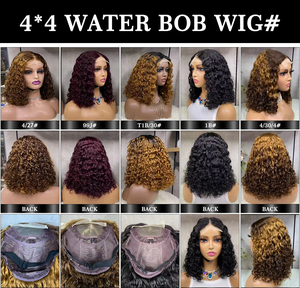 Parrucca reale fabbrica personalizza varie <span class=keywords><strong>parrucche</strong></span> onda acqua bordeaux 13*4 HD pizzo trasparente parrucca anteriore 180% 210% 250% densità selezionare - Product Image 5